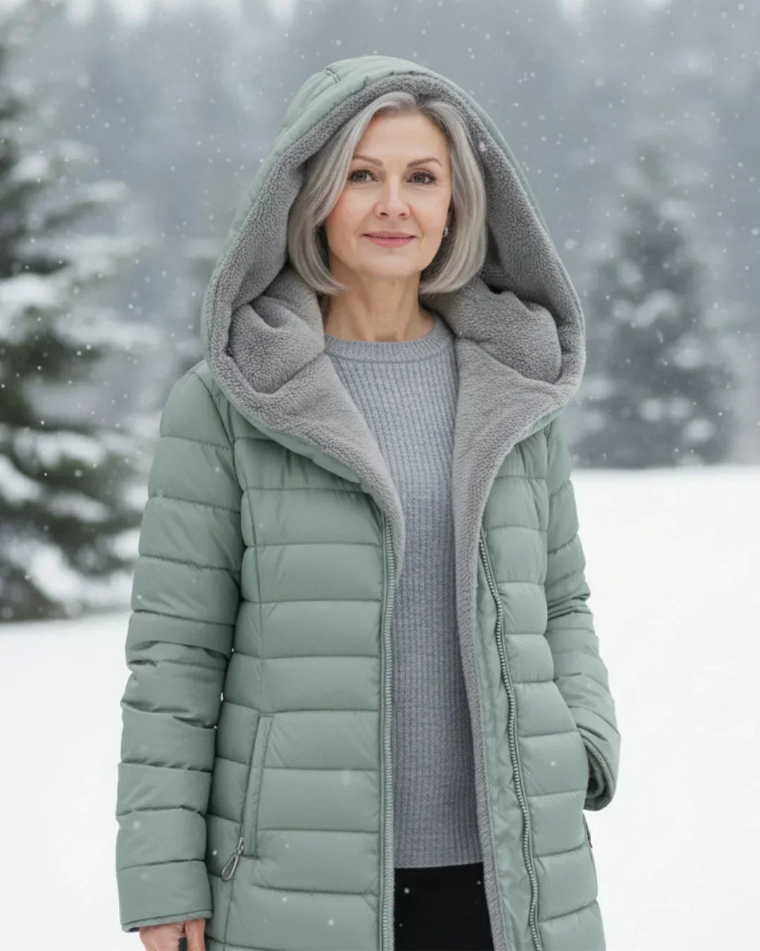 Olivia - Chaqueta de Invierno Acolchada