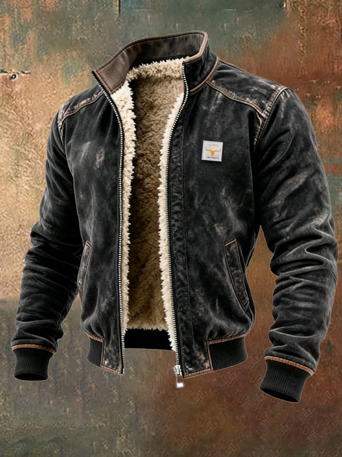 Riccardo - Chaqueta de Invierno Efecto Cuero