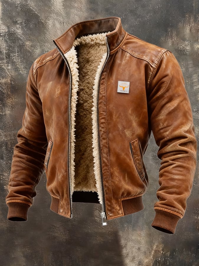 Riccardo - Chaqueta de Invierno Efecto Cuero