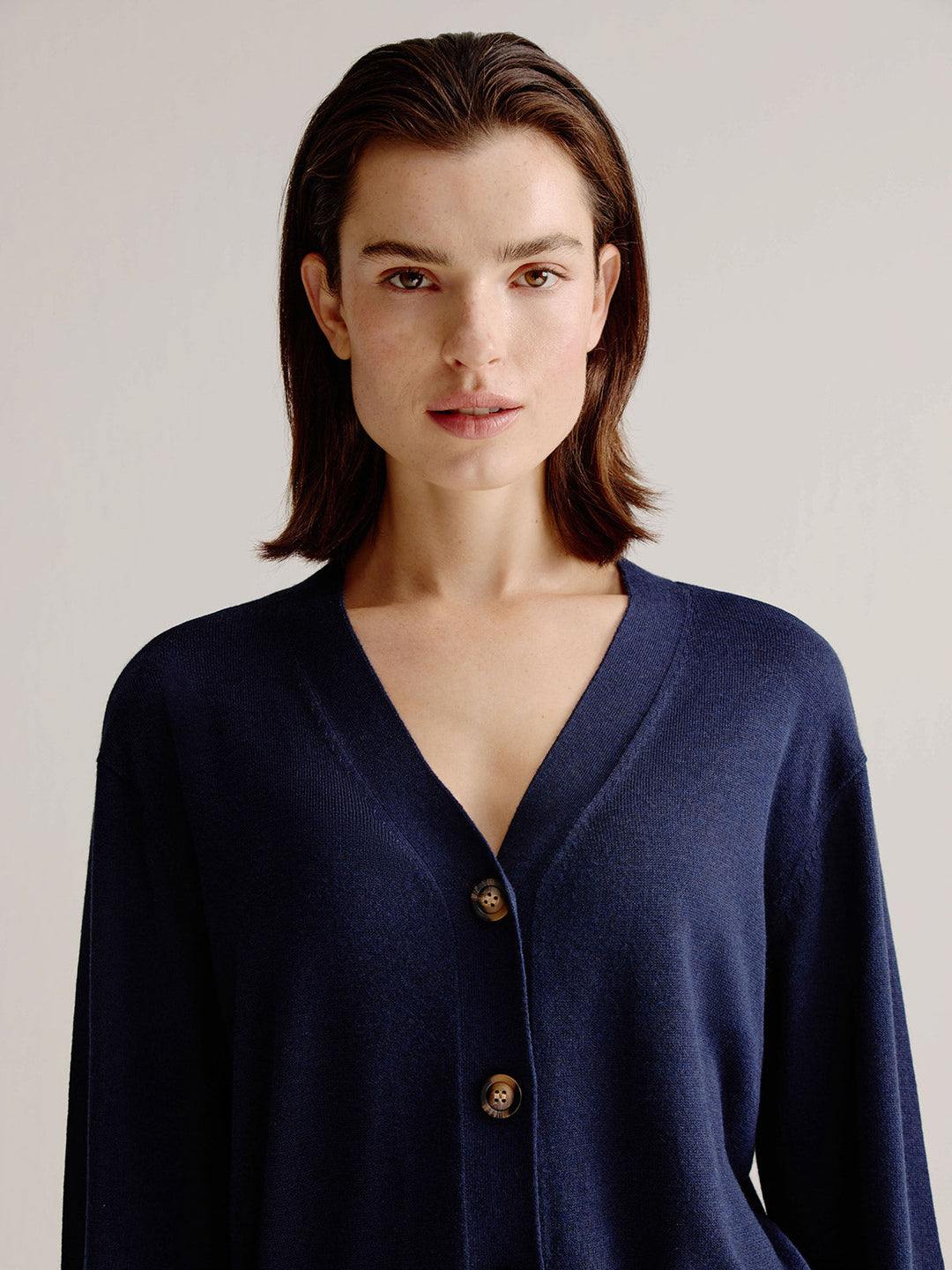 Sara - Cárdigan Azul Oscuro