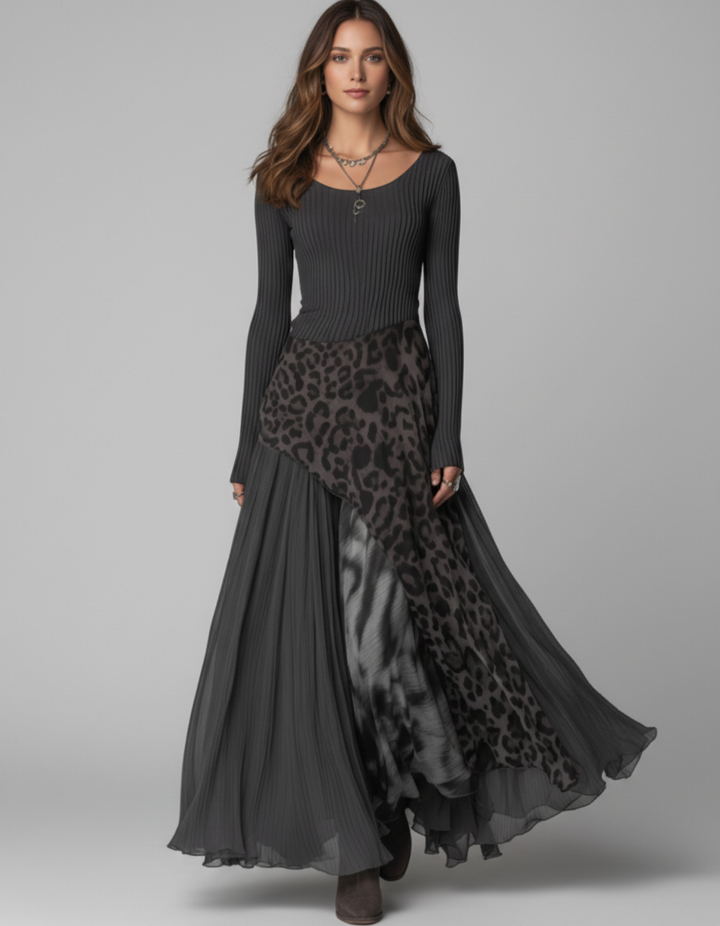 Clara - Vestido Largo Leopardo