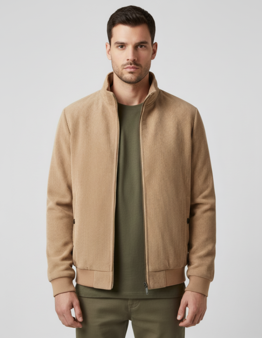 Renzo - Chaqueta de Pana con Forro de Felpa