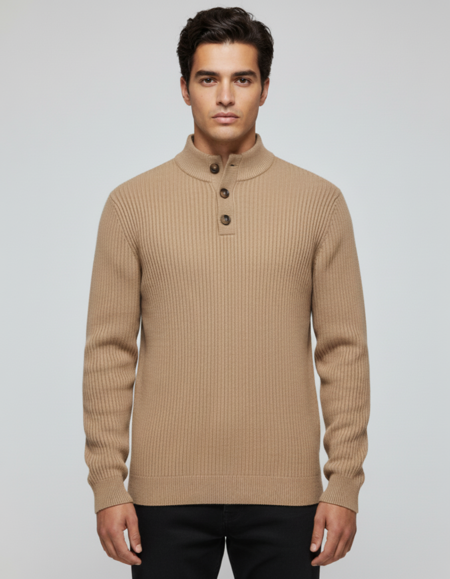 Mauro - Jersey Elegante con Botones