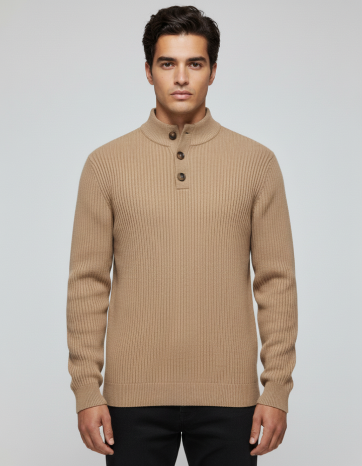 Mauro - Jersey Elegante con Botones