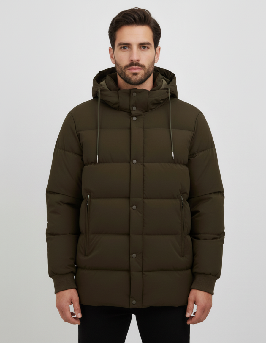 Tignes - Chaqueta Acolchada Verde Militar