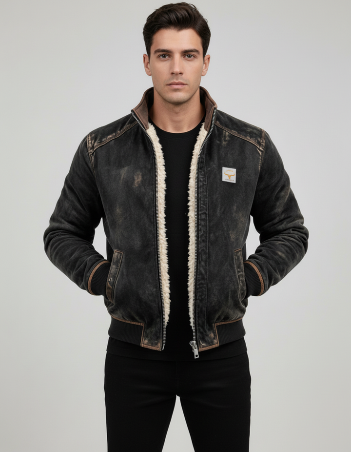 Riccardo - Chaqueta de Invierno Efecto Cuero