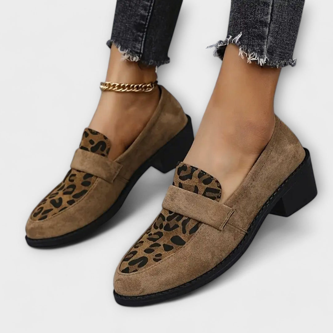 Aurora | Zapatos elegantes de mujer en estampado de leopardo
