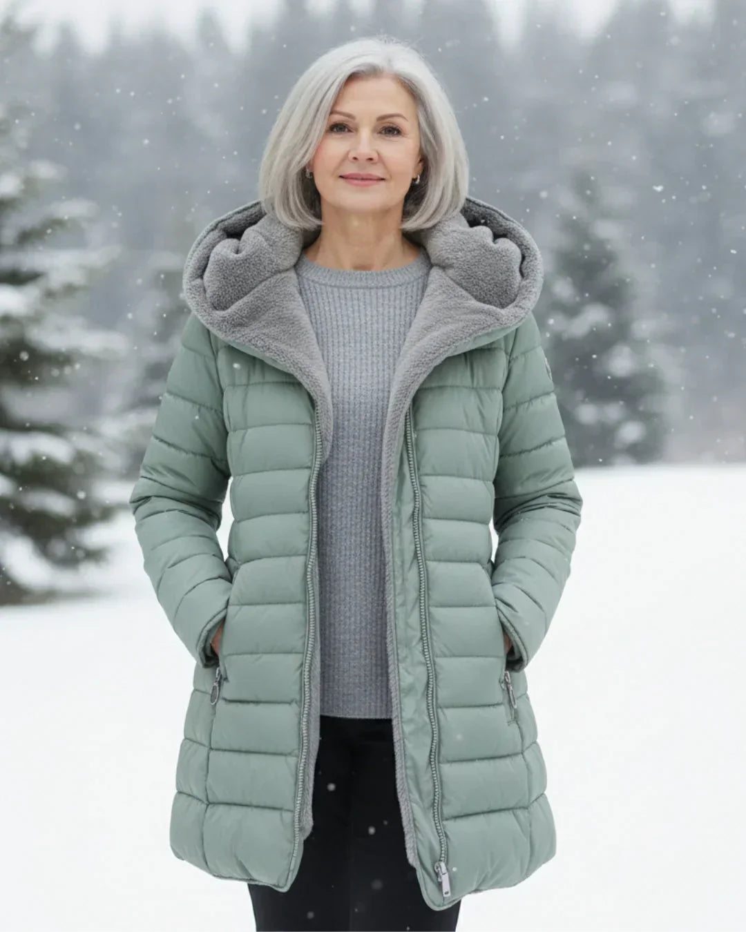 Olivia - Chaqueta de Invierno Acolchada
