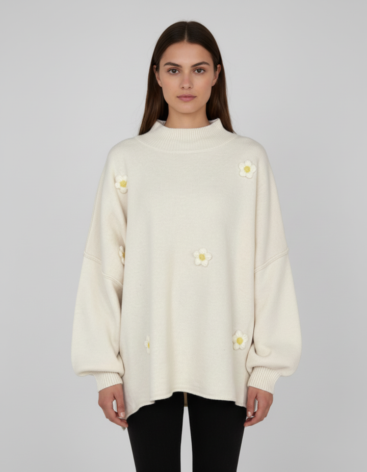 Luno - Sudadera Pullover con Flores