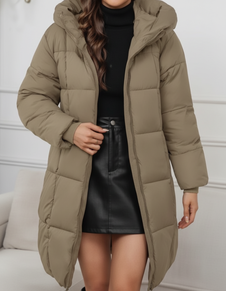 Camilla - Abrigo Ligero y Elegante de Invierno con Capucha