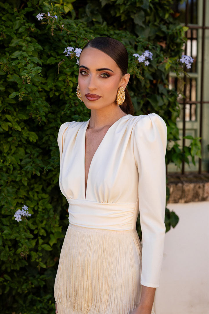 Vestido Cleo Crema