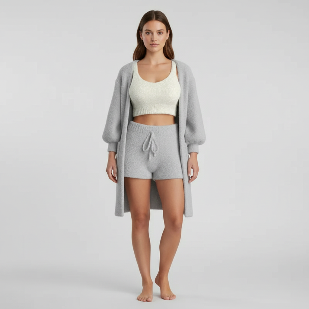 Camila Nocturna - Set de Pijama 3 Piezas