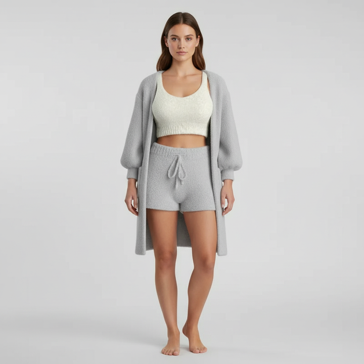 Camila Nocturna - Set de Pijama 3 Piezas