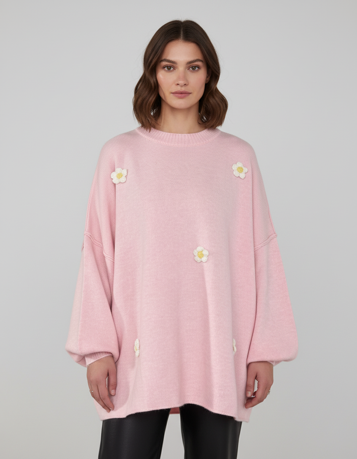 Luno - Sudadera Pullover con Flores
