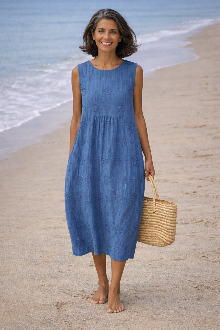 Sara | Vestido midi estampado
