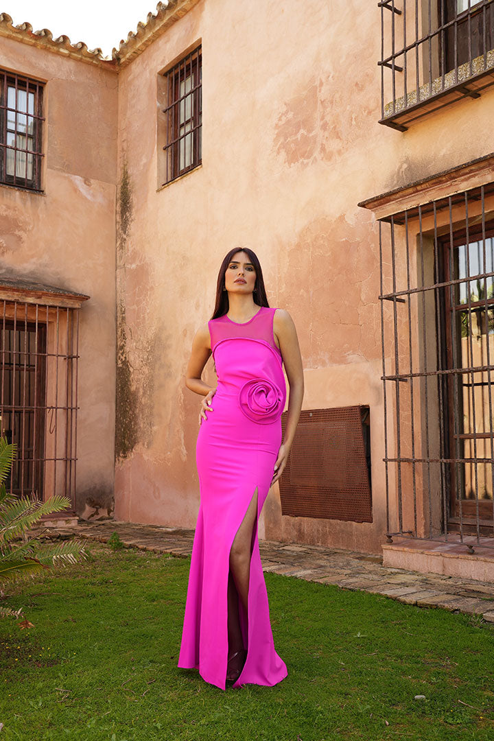 Vestido Binecar Fucsia