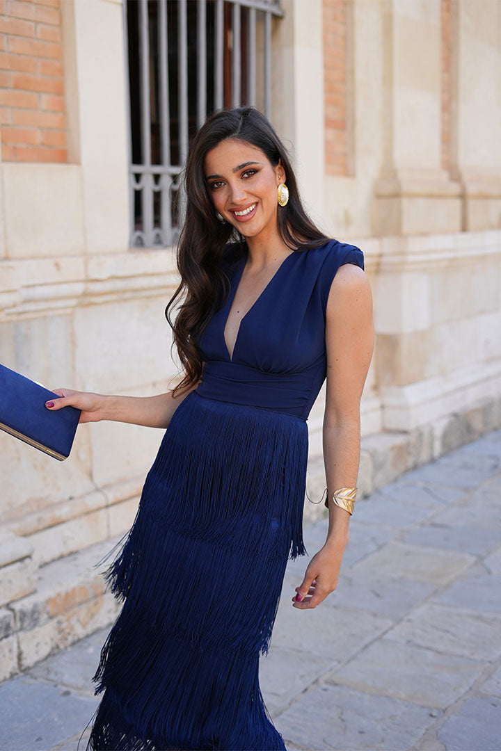 Vestido Cleo Marino
