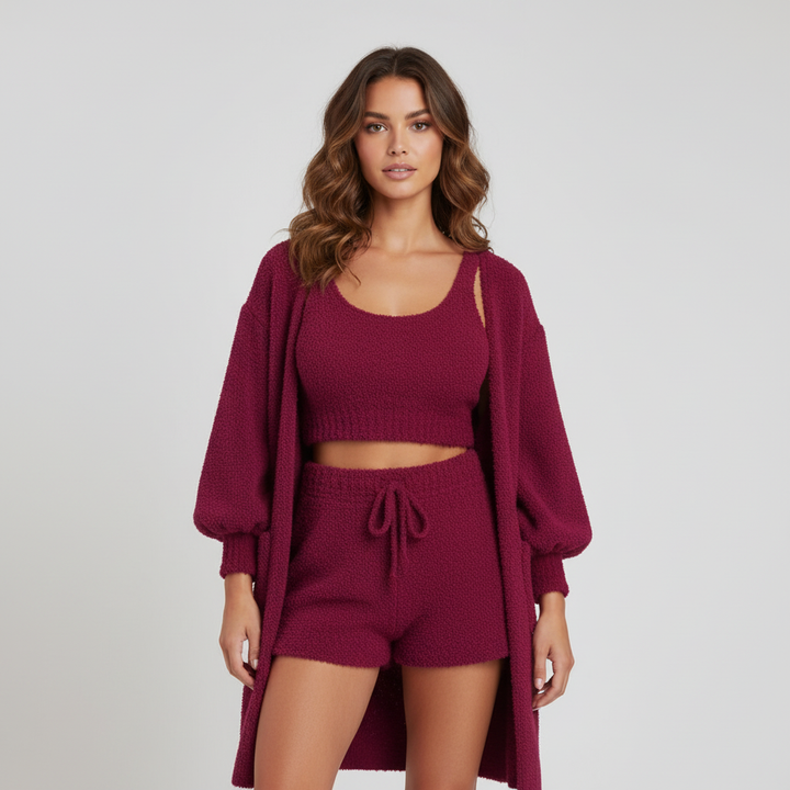 Camila Nocturna - Set de Pijama 3 Piezas