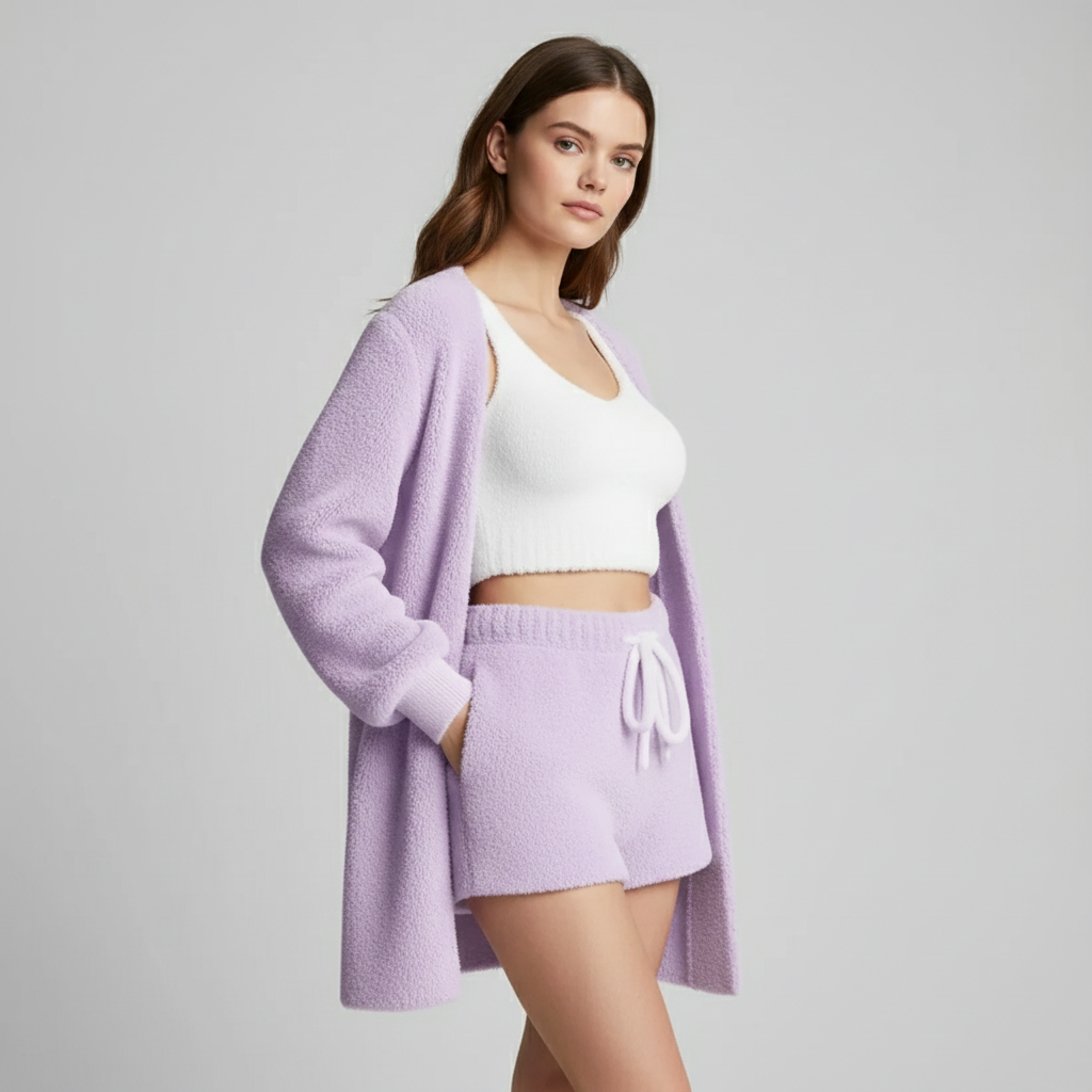 Camila Nocturna - Set de Pijama 3 Piezas