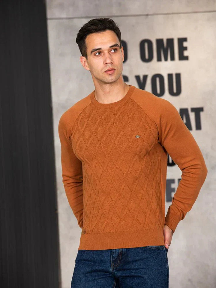 Nico - Suéter Elegante con Diseño de Rombos