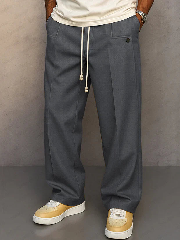 Marco - Pantalón Elegante con Cordón Ajustable