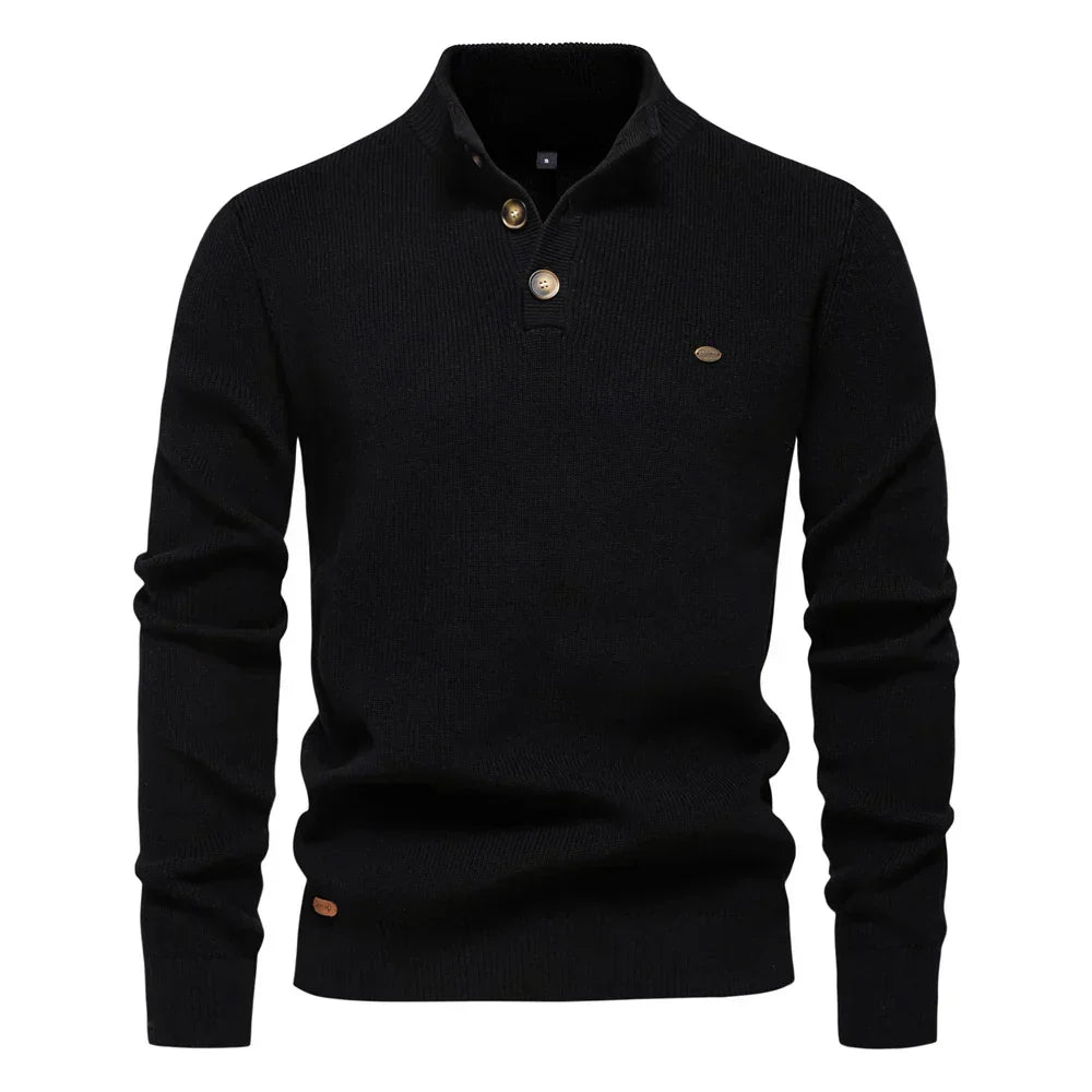 Mauro - Jersey Elegante con Botones