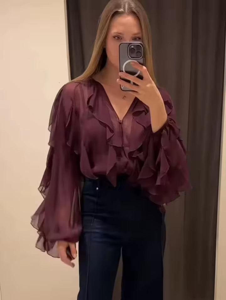 Blusa Boho de Volantes