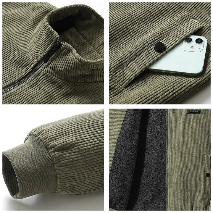 Renzo - Chaqueta de Pana con Forro de Felpa