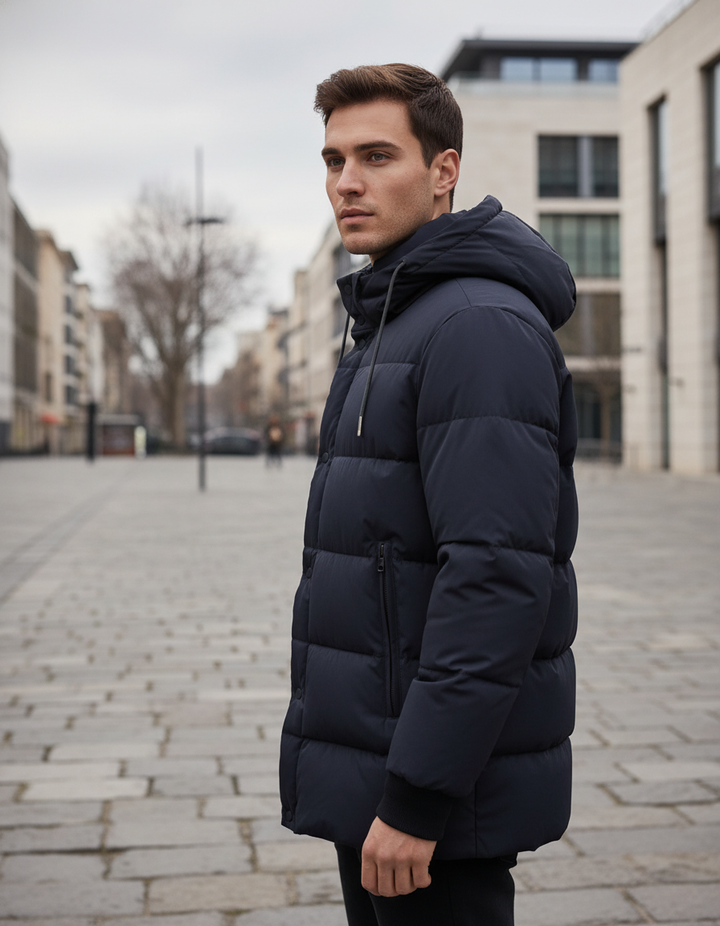 Tignes - Chaqueta Acolchada Azul Oscuro