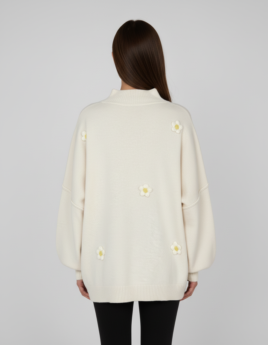 Luno - Sudadera Pullover con Flores