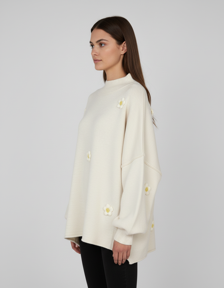 Luno - Sudadera Pullover con Flores