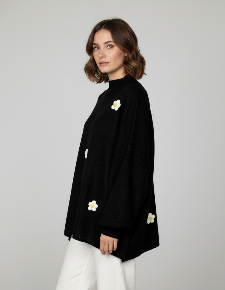 Luno - Sudadera Pullover con Flores